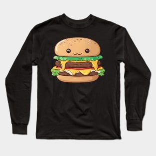 Kawaii Burger Long Sleeve T-Shirt